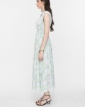 SIXDO V-Neck Woven Flared Dress